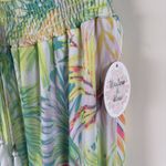 Harlow Rose Skirt Womens Sz M Tropical Mesh Knit Hi Low Maxi Pull On Palm‎ Beach Size M Photo 4