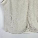 Southern Tide Peggy Sherpa Fleece Vest in White Alyssum Full Zip Size XL EUC Photo 3