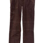 prAna Women's Size 10 Corduroy Pants Plum Burgundy Color Zip Pockets Photo 0