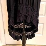 Xhilaration | Black adjustable spaghetti strapped highlow lacy dress Photo 2