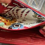 Brighton  Red Croc-Embossed Leather Wristlet Photo 9