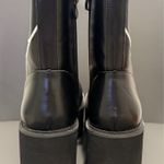 Women's Black Lace up Goth Punk Combat Platform Boots Size 10 Photo 4