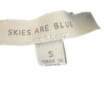 Skies Are Blue  Navy Blue Paisley Pattern Wrap Romper with Tassel Tie Size‎ Small Photo 2