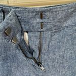 Loft Chambray Linen Cotton Shorts Sz 8 Photo 3