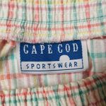 Vintage Womens Cape Cod Sportswear White Plaid Wrap Skort/Skirt & Shirt Set Sz S Photo 8