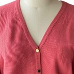 Tahari NWT ~ NORDSTROMS  Terracotta Rose Gold Buttons Cardigan Sweater ~ LARGE Photo 4