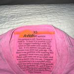 Aviator Nation  Long Sleeve Boyfriend Tee in Pink Size XS Photo 3