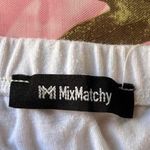 white tube top with cinched sides and built in bra Photo 7