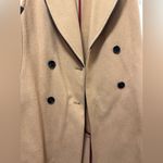 Armani Exchange  Camel Wool Long Double Breasted Vest with leather trim XS/Small Photo 2