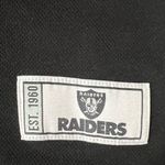 Majestic  Raiders Black and Gray V-Neck Jersey Size Large‎ Photo 6