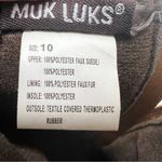 Muk Luks Nola brown:suede vegan boho patchwork heeled boots Brown Size 10 Photo 6
