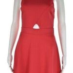 AQUA Fit & Flare Cut Out Sleeveless Red Dress | Size Small Photo 0