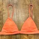 Summersalt  Triangle Bikini Top Sz 8 Peach Orange Swimsuit Photo 2