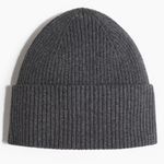 H&M  Rib-Knit Hat Dark Gray Melange Beanie NWT Photo 0