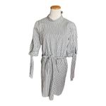 Topshop NWT Womens  Striped Poplin High Neck Sash Shift Shirt Dress - Sz 2 Photo 3