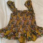 Jennifer Grace Floral Top and Skirt Yellow Size M Photo 5