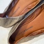 Lucky Brand Gold Leather Slip On Ballet Flats Womens 7 Comfort Shoes Fall Casual Photo 2