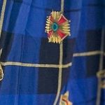 Vintage Pleated Atlantic Star Plaid Luxe Print Midi Skirt size S/M 6/8 small Photo 1