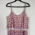 Magic ‎ Colorful Bohemian Maxi Dress Size XL Photo 5