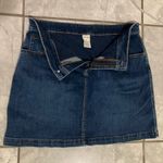 Faded Glory  Denim Skort Mini Skirt w Built-In Stretch Shorts Lined Size 12 Photo 4