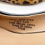 Ava & Aiden Leopard Print Calf Hair Pointed Toe Wedge Heels Black & Tan Size 9.5 Photo 13