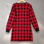 Spadehill Buffalo Plaid Long Sleeve Mini Dress Women’s XL Holiday Cozycore Xmas Red Photo 1