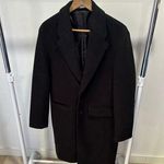 ZARA ‎ Black Pea Coat Size Medium Photo 0