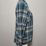 Westport teal plaid flannel button down size small Photo 2