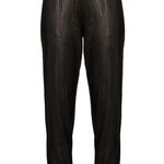 Spanx NWT Faux Leather Jogger Track Pants Black Sz XL Photo 5