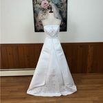 Michaelangelo Fabulous NEW Vintage 90s  Embroidered Satin Wedding Gown! Photo 2