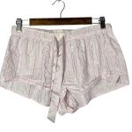 Victoria's Secret Light Pink Metallic Stripe Sleep Shorts S Photo 0