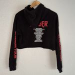 Divided Justin Bieber Purpose Tour Crop Black Hoodie Concert Graphic Sweatshirt Y2K Photo 4