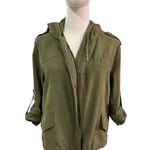 Brandy Melville  Olive Green Utility Jacket Hoodie One Size Photo 5