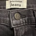 Reformation high & skinny crop black jeans 25 Photo 4