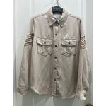 Rails  Loren Stone Rosegold Military Long Sleeve Button Up Sz S Photo 1