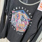 American Fighter  Abington Long Sleeve Tee Gray Two Tone Womens XL Photo 1