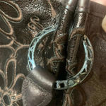 Brighton Retired Valencia Floral Embroidered
Metallic Brown Leather Bag Photo 10
