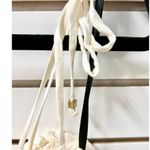 Majorelle Sleeveless Tie Shoulder Pleated Maxi Slip Dress Cream Women's Size M Photo 3