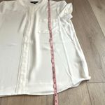 Vera Wang Simply Vera  Women’s White Pleated Popover Sz L Photo 4