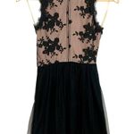 Speechless  Lace Overlay Sleeveless Mini Cocktail Dress Black Juniors Size 1 HOCO Photo 4