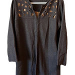 Soft Surroundings  100% Wool Cape Coat Gold Satin Lining Cut Out‎ Pattern … Photo 0