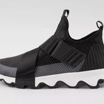 Sorel  Kinetic Black Strap Sneaker Size 6 Photo 2