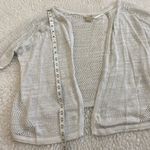 Lucky Brand Cardigan Sweater Womens Medium white/gray Open Knit Casual Ladies Photo 6