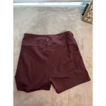 Zyia Women's Biker Shorts XL Purple High-Waisted with Pockets Photo 1