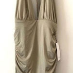Tobi ‎ Cinched Cocktail Dress Olive NWT Small Photo 0