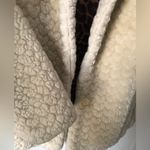 Catherine Malandrino Hooded Faux Fur Jacket coat Cream Color size 14/16 Photo 6