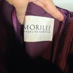 Morilee by Madeline Gardner Bridesmaids 21540 Strapless Velvet dress in Plum Purple Size 12 Photo 3