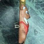 Glitter Christmas Reindeer pin Gold Photo 2