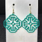 Handmade The Vibe Line Teal Earrings Photo 2