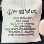 DKNYC Embroidered Geometric Print Dress Size 4 Black White Linen Blend Sheath Photo 9